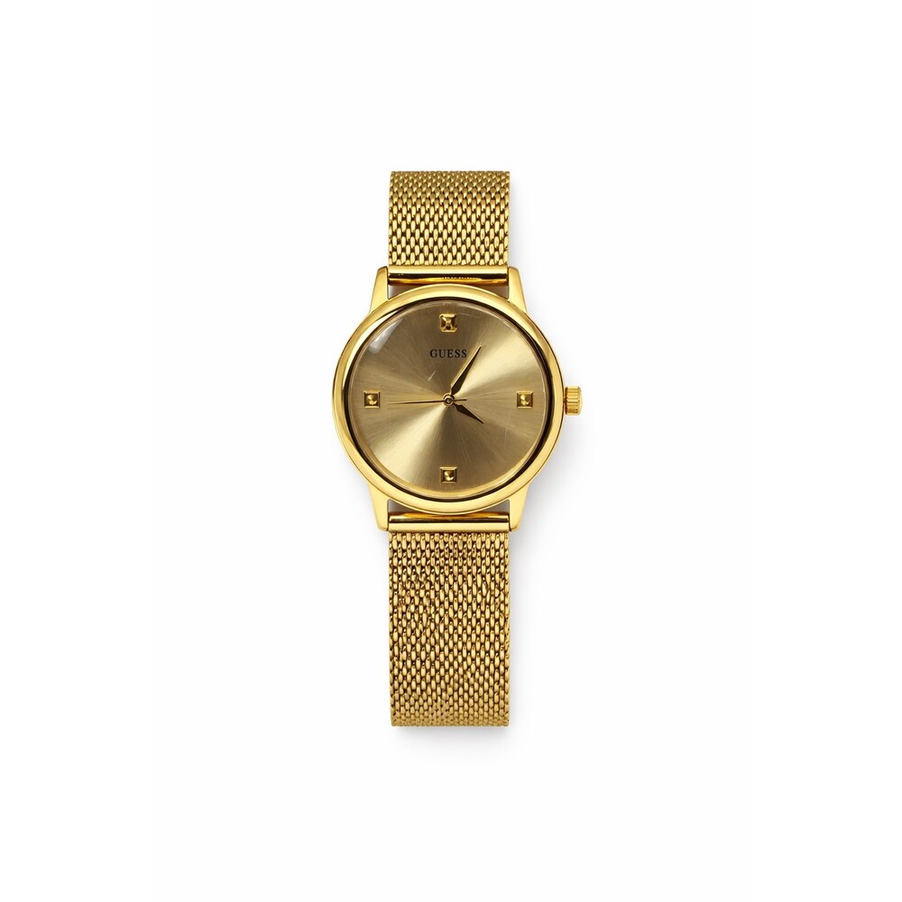 GUESS GW0732L2 Women's Gold Tone Mesh Bracelet Watch Japanese Quartz 50M WR